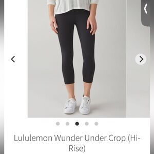 Lululemon Wunder Under Crop (Hi-Rise)